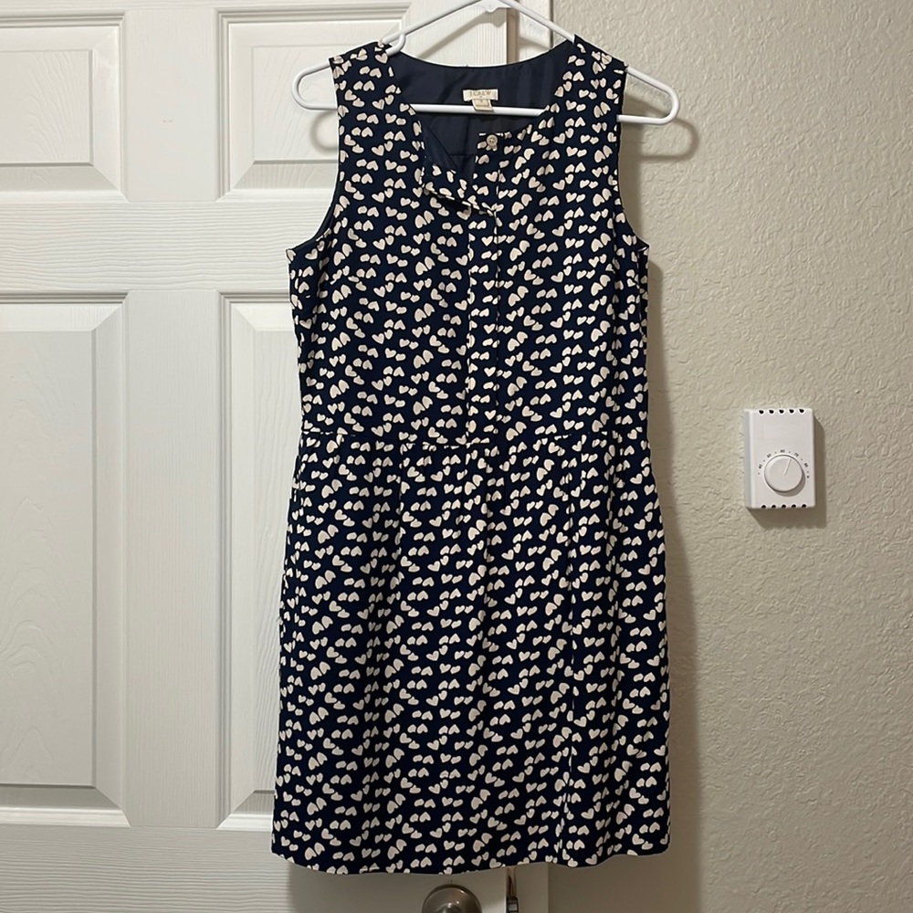 Heart Print J Crew Dress